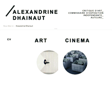 Tablet Screenshot of alexandrinedhainaut.com